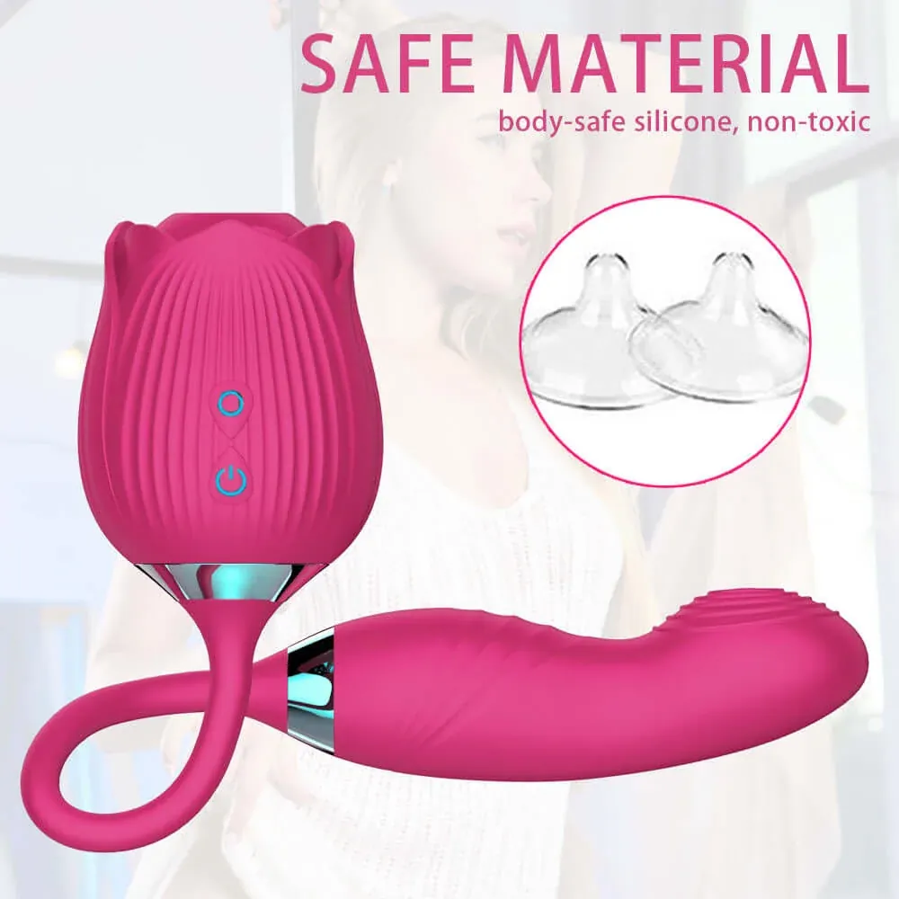 Roselle Verso rose toy — rose-shaped device with connected secondary contact