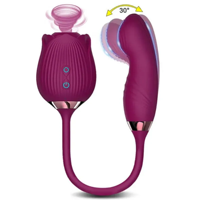 Roselle Verso rose toy — rose-shaped device with connected secondary contact