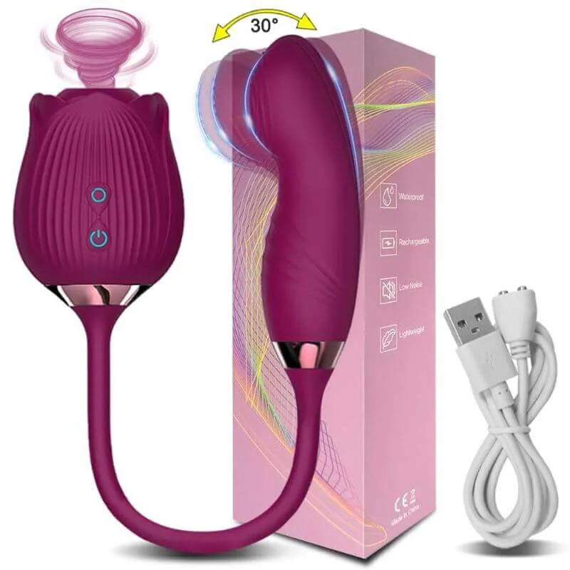 Roselle Verso rose toy — rose-shaped device with connected secondary contact