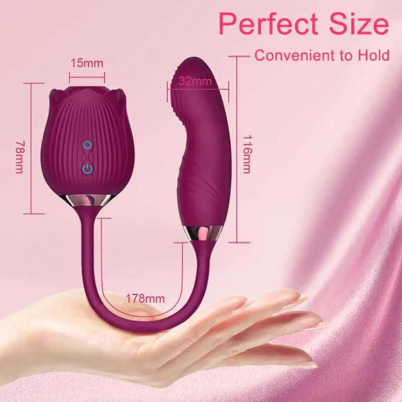Roselle Verso rose toy — rose-shaped device with connected secondary contact