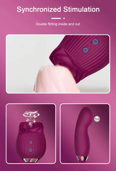 Roselle Verso rose toy — rose-shaped device with connected secondary contact