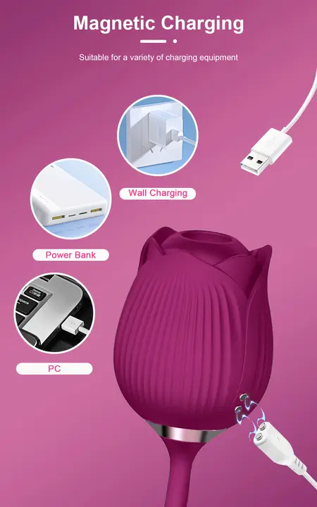 Roselle Verso rose toy — rose-shaped device with connected secondary contact