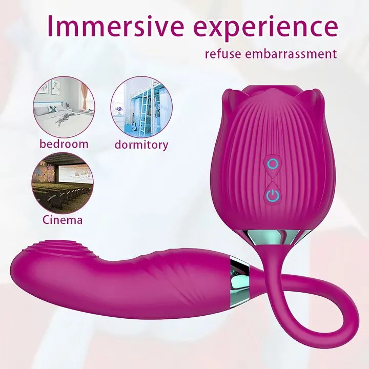 Roselle Verso rose toy — rose-shaped device with connected secondary contact