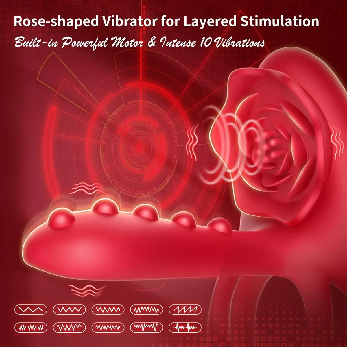Roselle Side Rose Textured Ring — rose-head and setting diagram