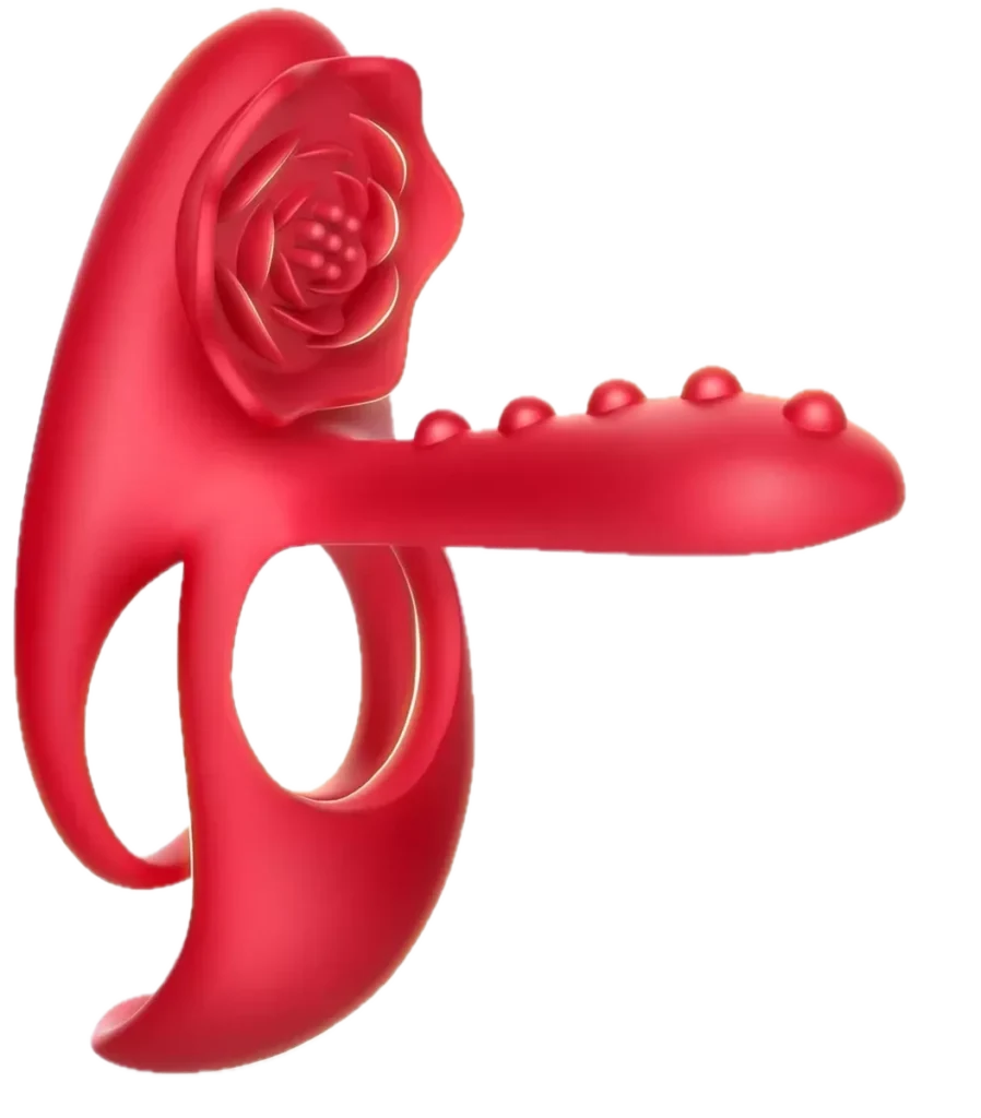 Roselle Side Rose Textured Ring
