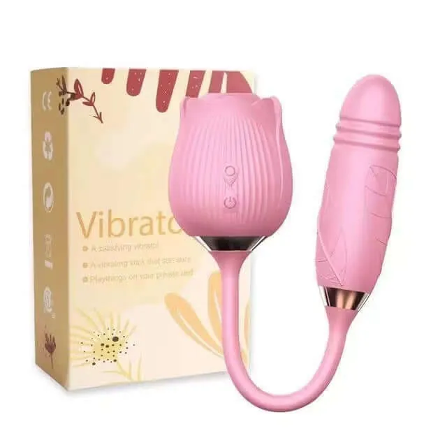 Roselle Stride rose toy — rose-shaped device with connected secondary contact