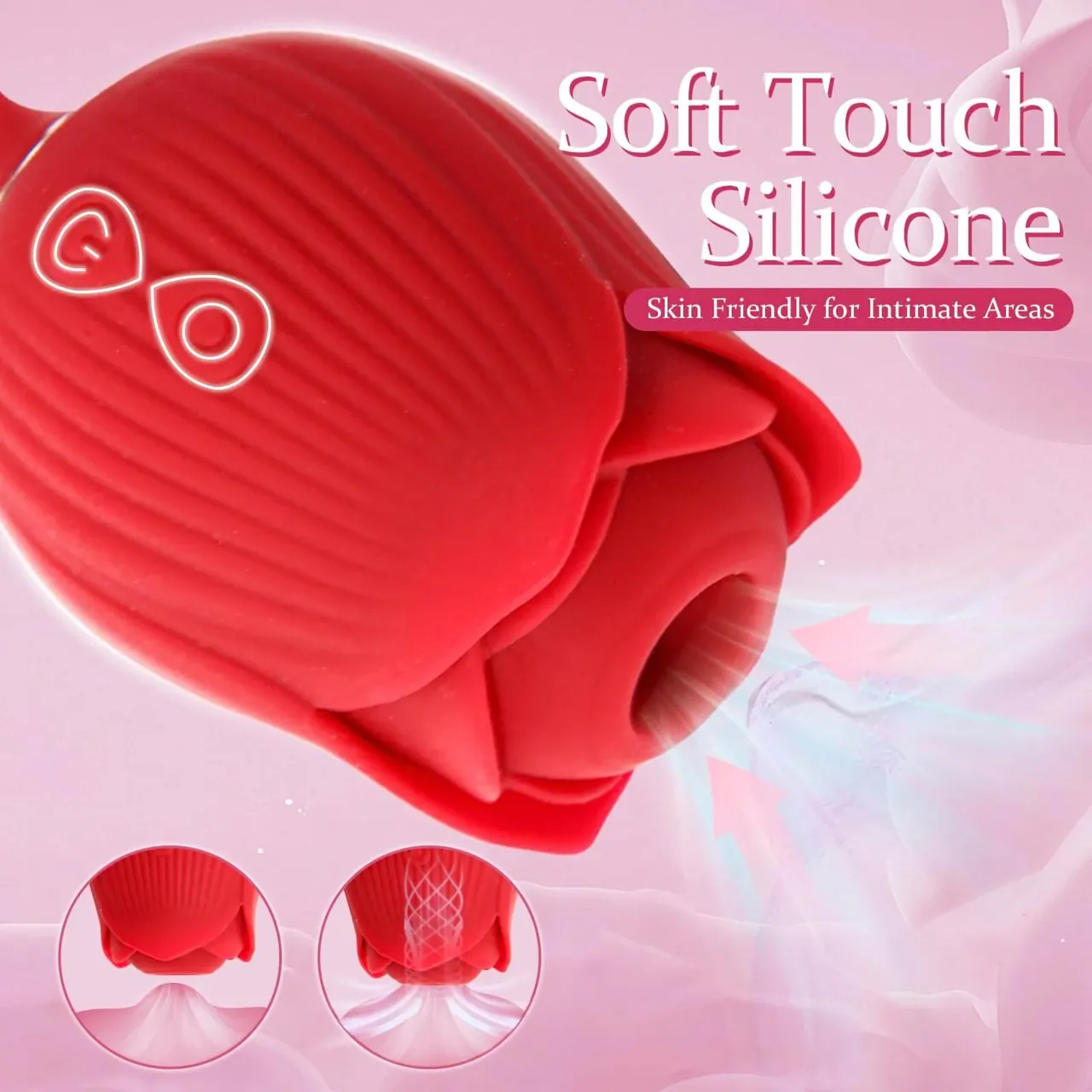 Roselle Stride rose toy — rose-shaped device with connected secondary contact