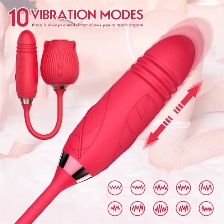 Roselle Stride rose toy — rose-shaped device with connected secondary contact