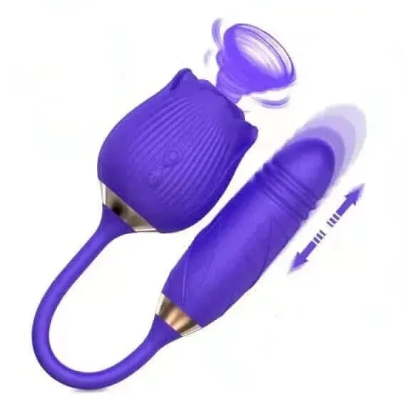 Roselle Stride rose toy — rose-shaped device with connected secondary contact