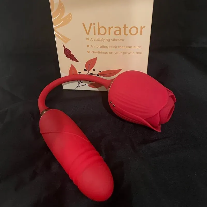 Roselle Stride rose toy — rose-shaped device with connected secondary contact