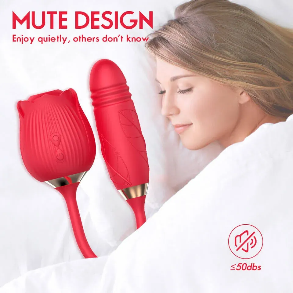 Roselle Stride rose toy — rose-shaped device with connected secondary contact