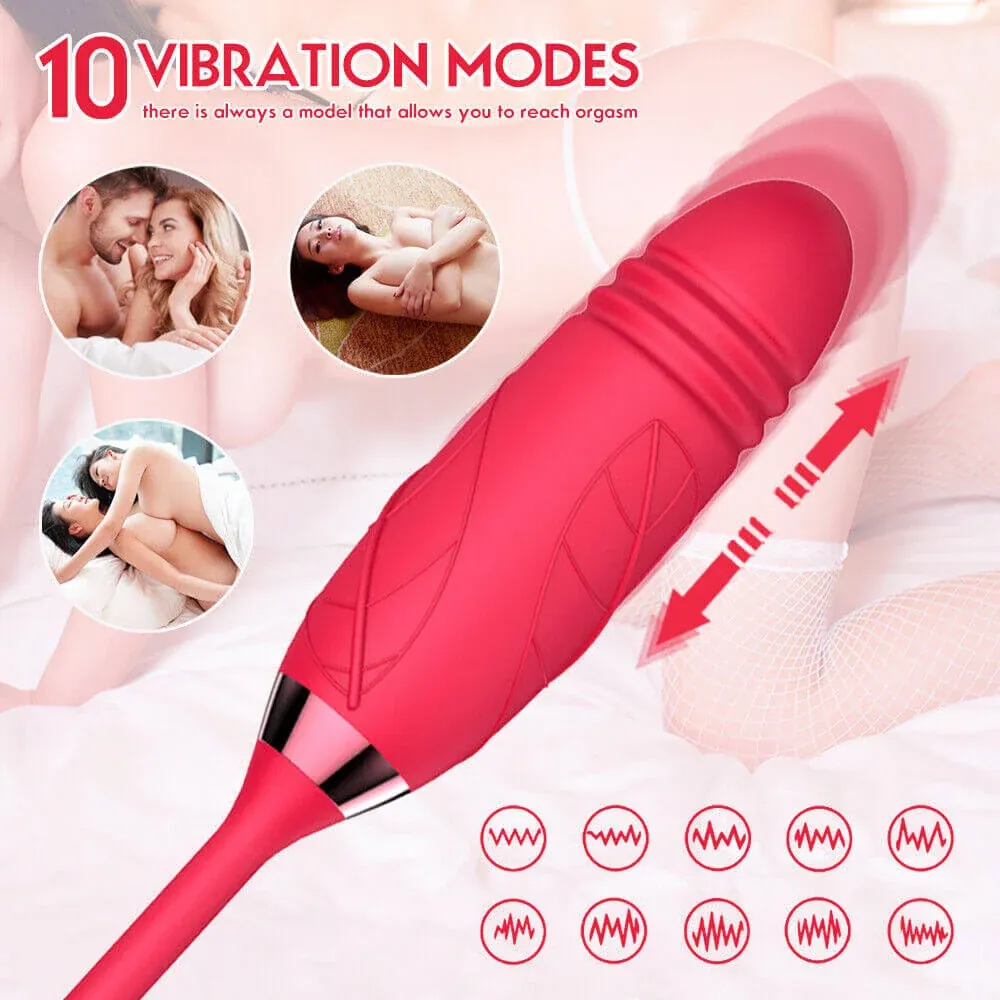 Roselle Stride rose toy — rose-shaped device with connected secondary contact
