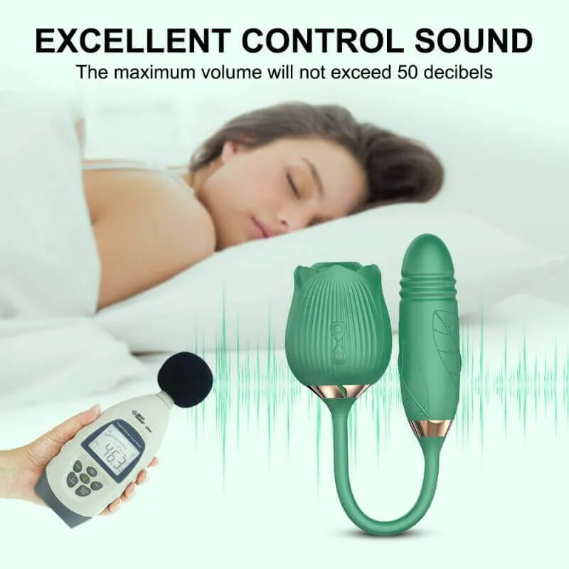 Roselle Stride rose toy — rose-shaped device with connected secondary contact
