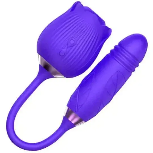Roselle Stride rose toy — rose-shaped device with connected secondary contact