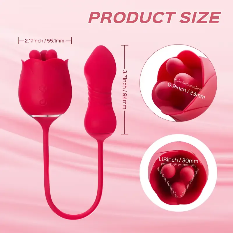 Roselle Trio Rose Rotating-Tip Set — dimensions and openings