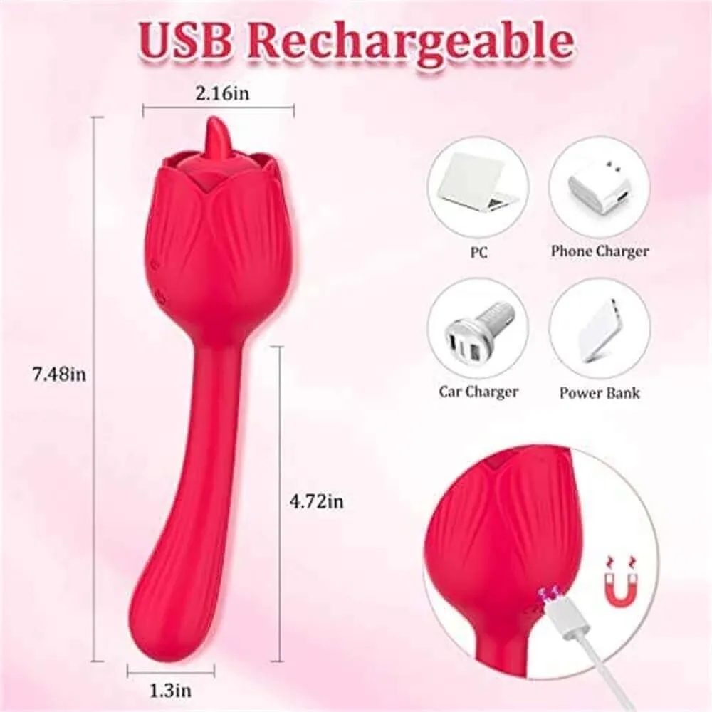 Roselle Willow rose toy — full product view showing its shape and controls