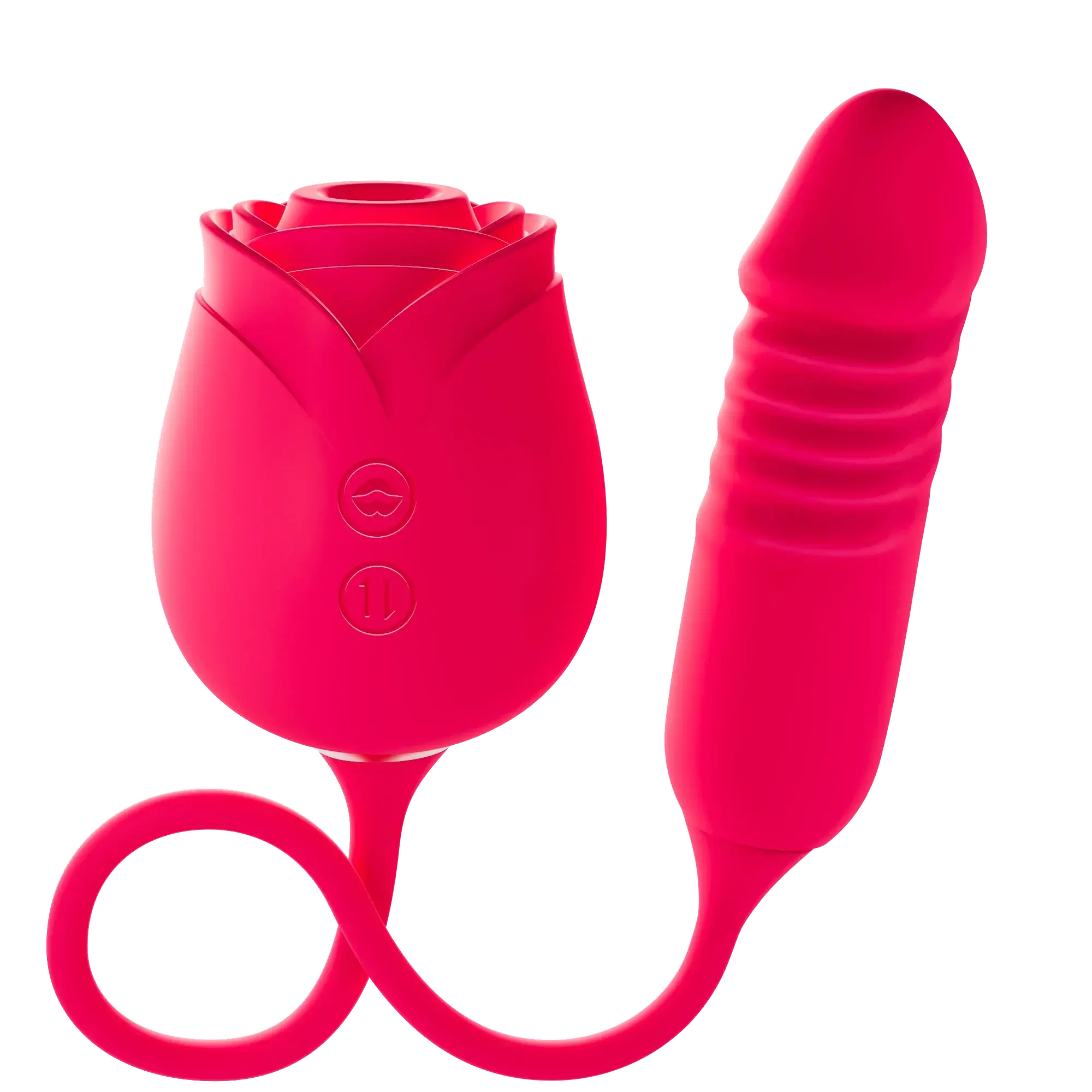 Rosemary rose toy vibrator with handle clitoral stimulator